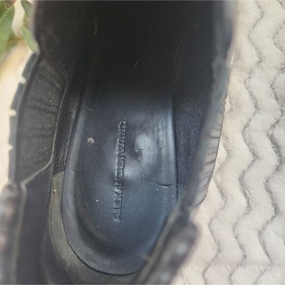 ALEXANDER WANG BLACK LEATHER KORI CUT OUT BLACK BOOTIE SIZE 40 (9.5) - Picture 5 of 10